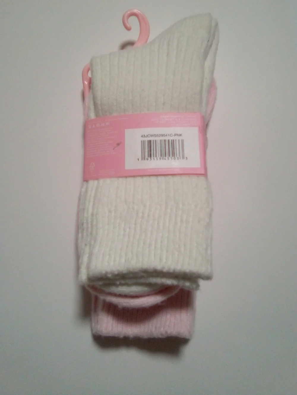 Juicy Couture Super Soft Boot Socks 2 Pair Pack Pink w/ Cherries &  1 Off White